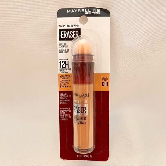 MAYBELLINE Instant Age Rewind Eraser Multi-Use Concealer Medium 130 0.2 oz 6 ml - Picture 9 of 9
